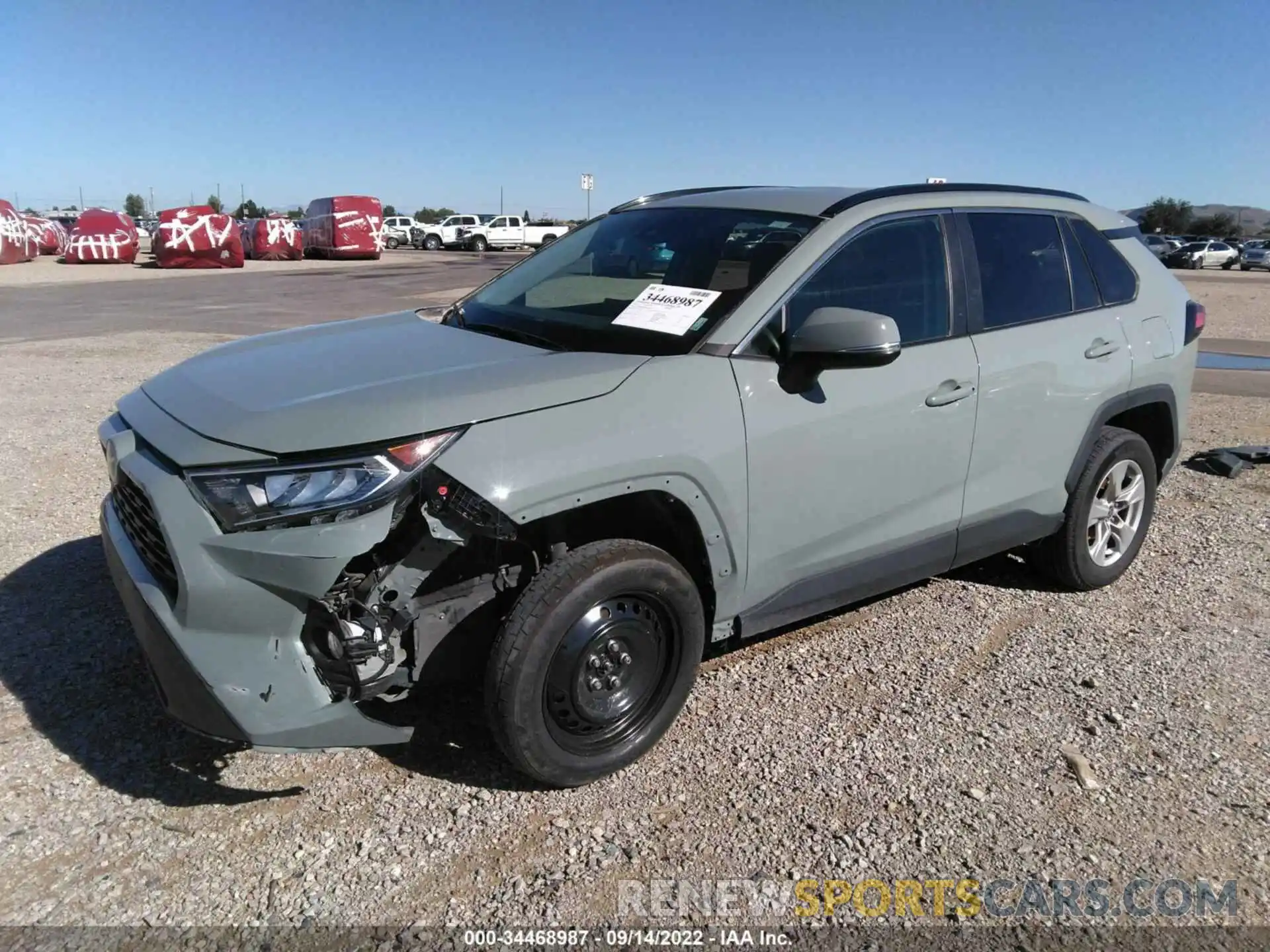 2 Photograph of a damaged car 2T3W1RFV0MW137536 TOYOTA RAV4 2021