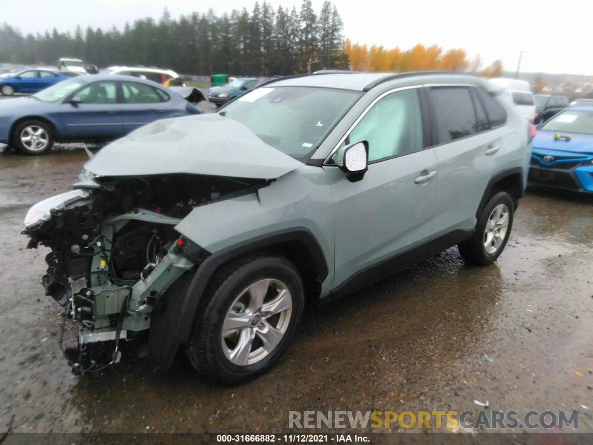 2 Photograph of a damaged car 2T3W1RFV0MW138220 TOYOTA RAV4 2021