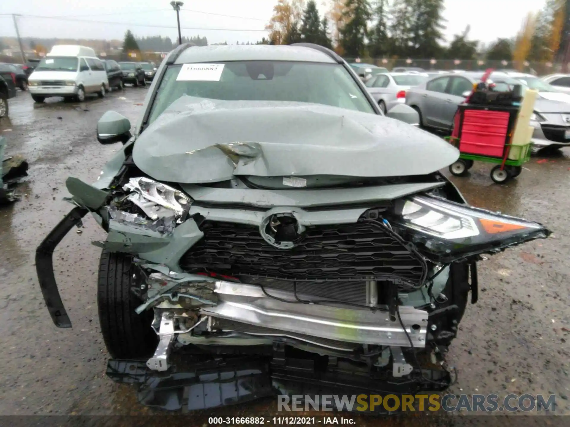 6 Photograph of a damaged car 2T3W1RFV0MW138220 TOYOTA RAV4 2021