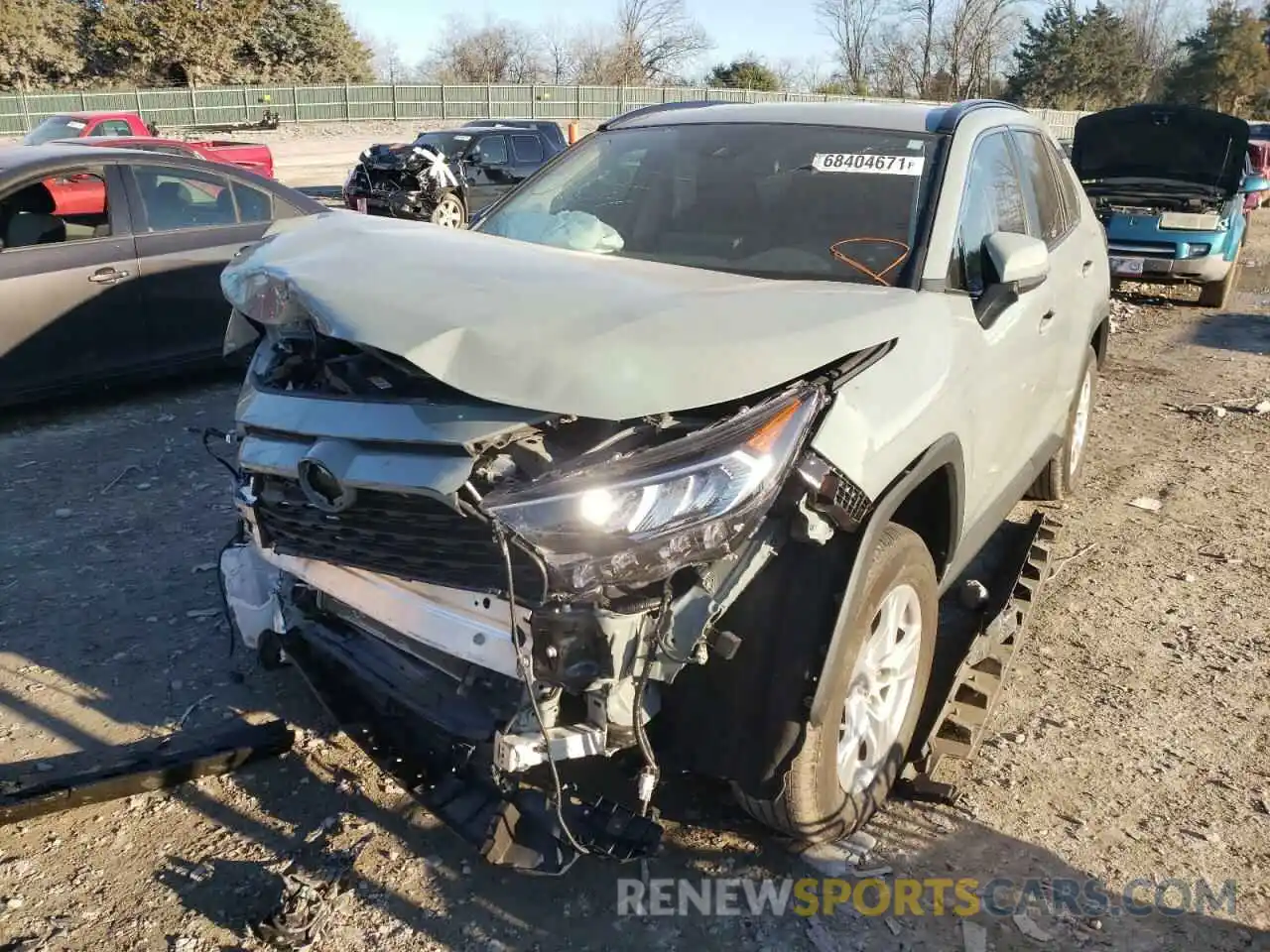 2 Photograph of a damaged car 2T3W1RFV0MW151503 TOYOTA RAV4 2021