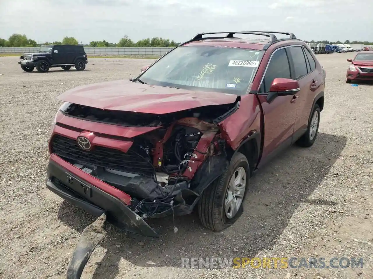 2 Photograph of a damaged car 2T3W1RFV0MW161951 TOYOTA RAV4 2021