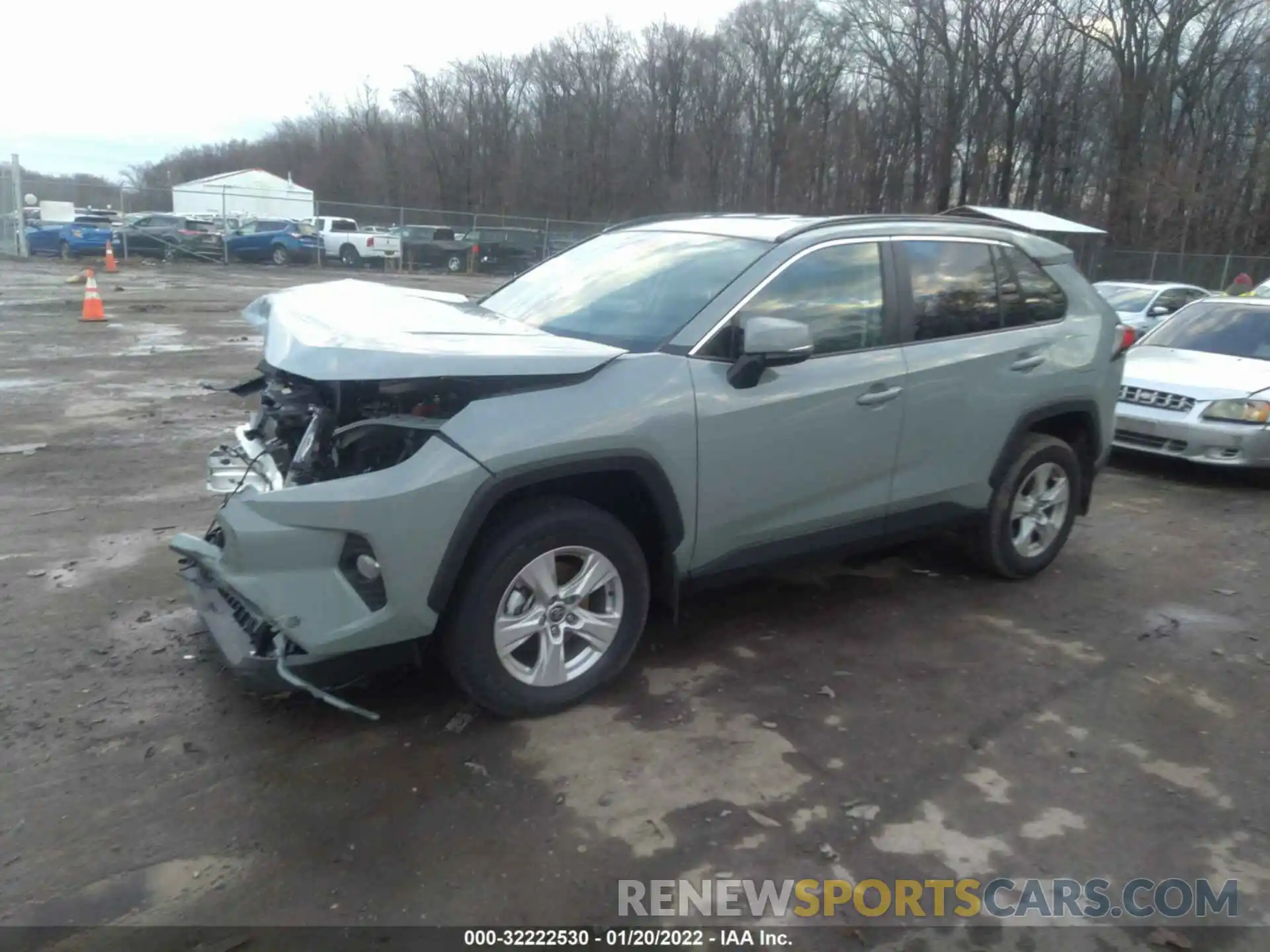 2 Фотография поврежденного автомобиля 2T3W1RFV0MW162582 TOYOTA RAV4 2021