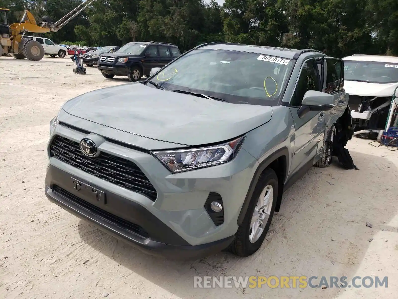 2 Photograph of a damaged car 2T3W1RFV0MW163442 TOYOTA RAV4 2021