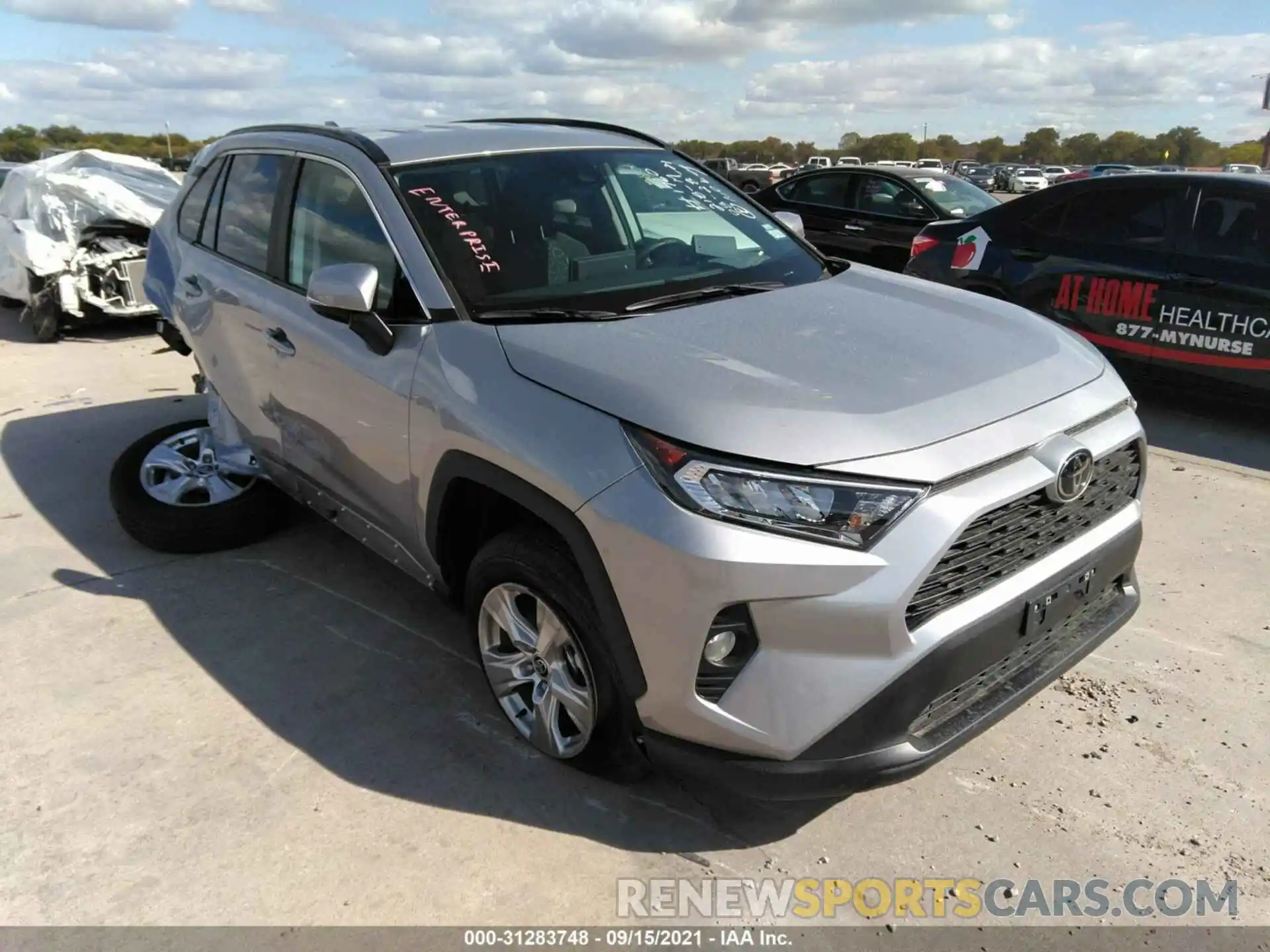 1 Photograph of a damaged car 2T3W1RFV0MW165272 TOYOTA RAV4 2021