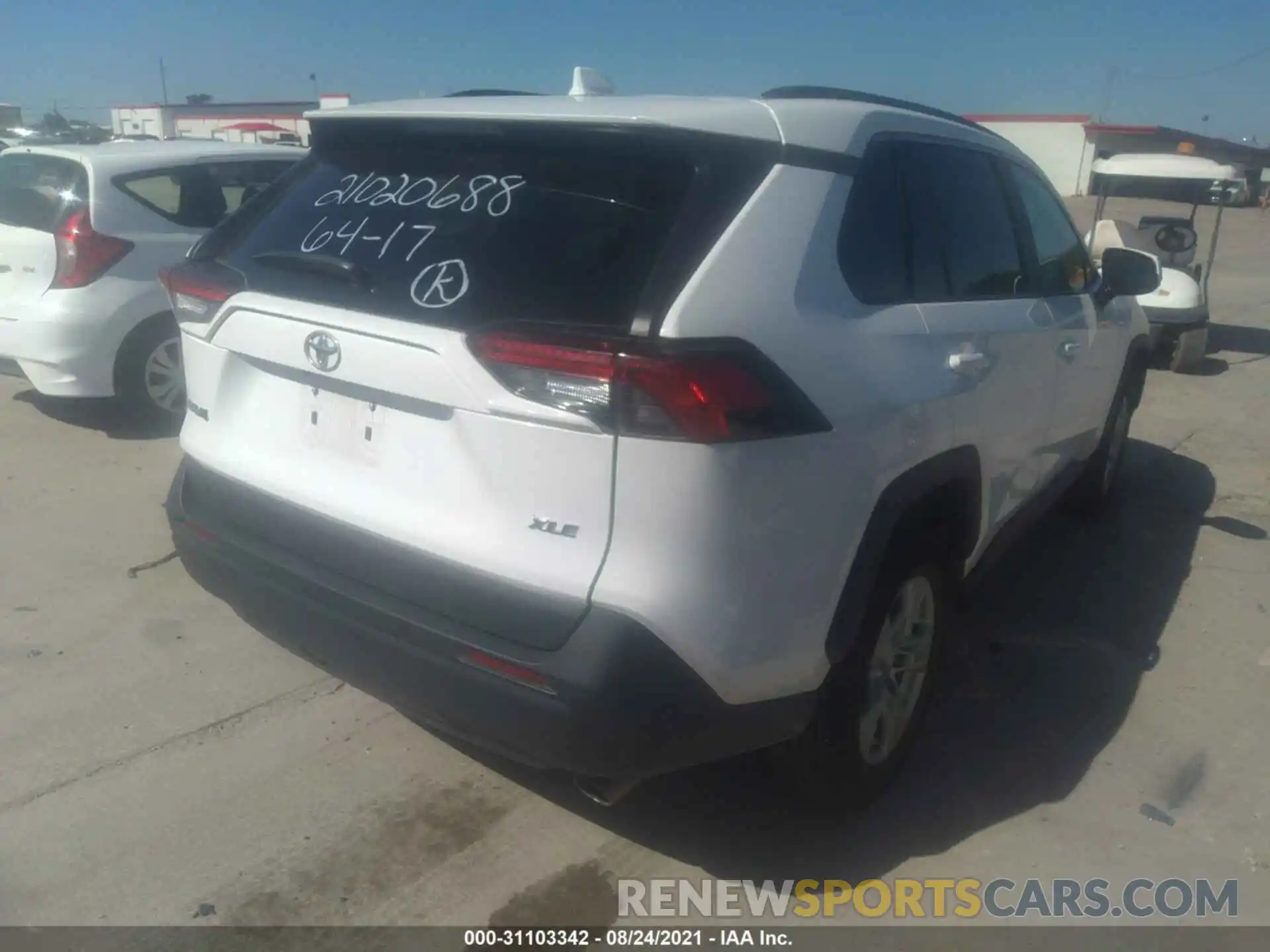 4 Photograph of a damaged car 2T3W1RFV1MC088641 TOYOTA RAV4 2021