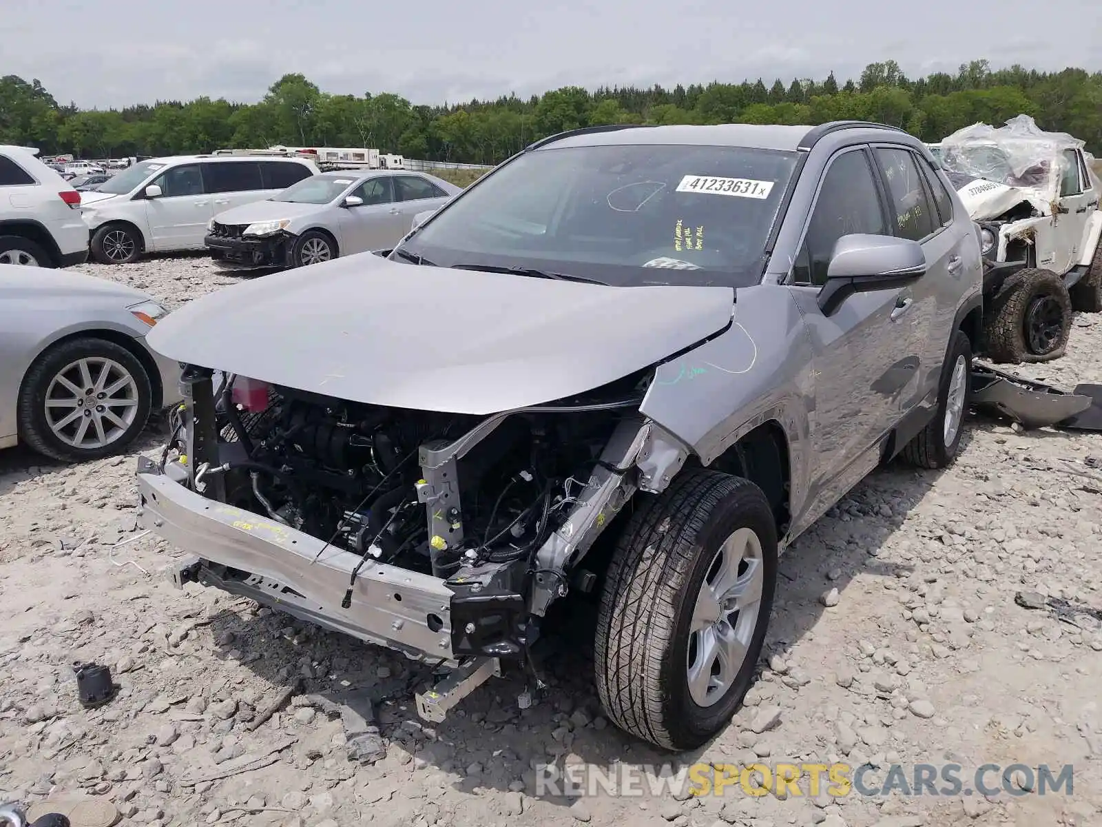 2 Фотография поврежденного автомобиля 2T3W1RFV1MC092608 TOYOTA RAV4 2021