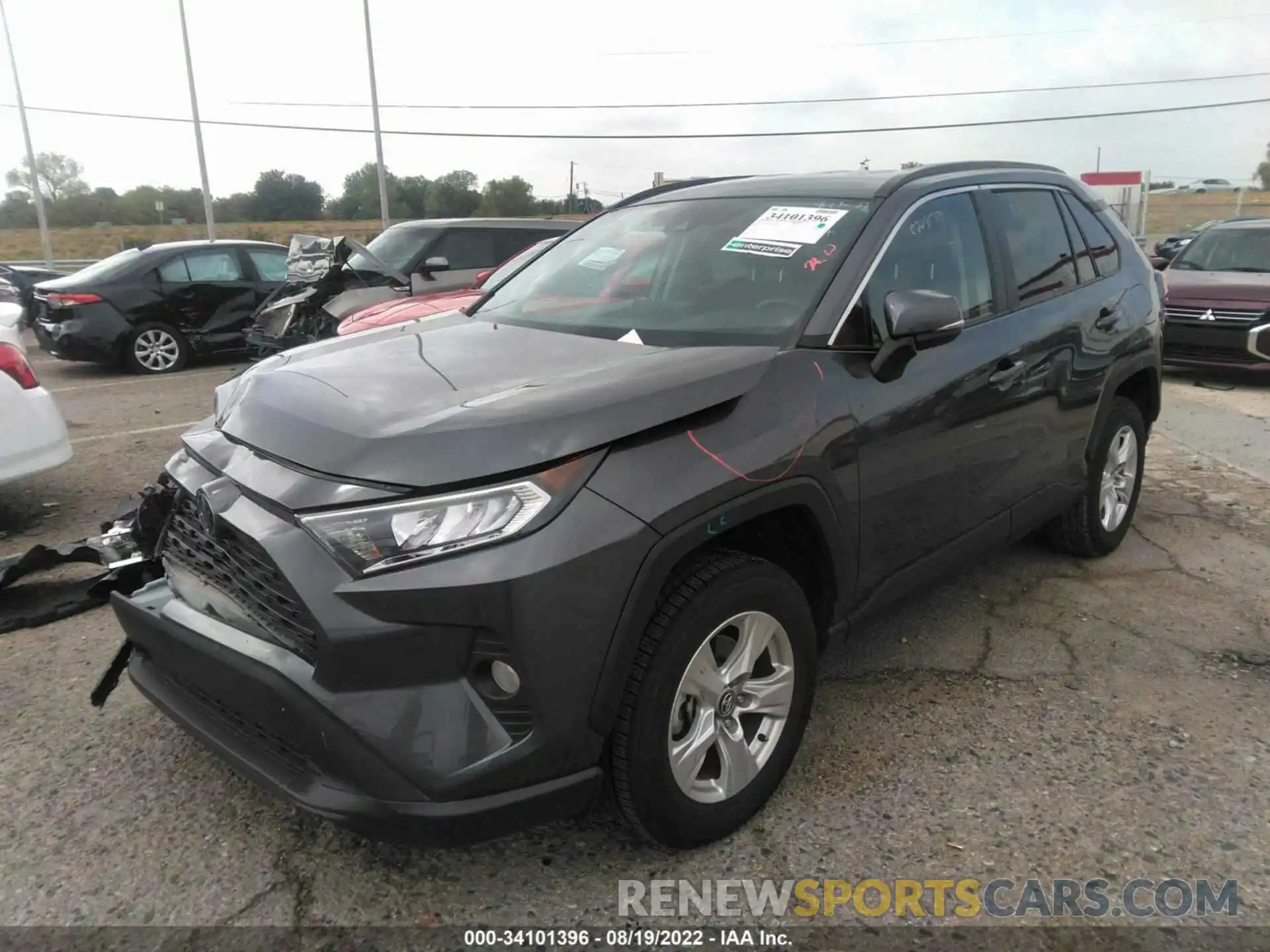 2 Photograph of a damaged car 2T3W1RFV1MC095458 TOYOTA RAV4 2021