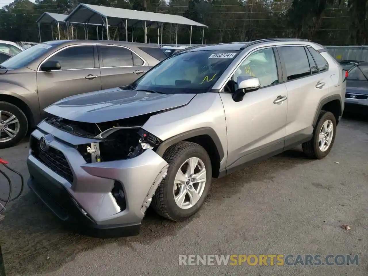 2 Photograph of a damaged car 2T3W1RFV1MC097453 TOYOTA RAV4 2021