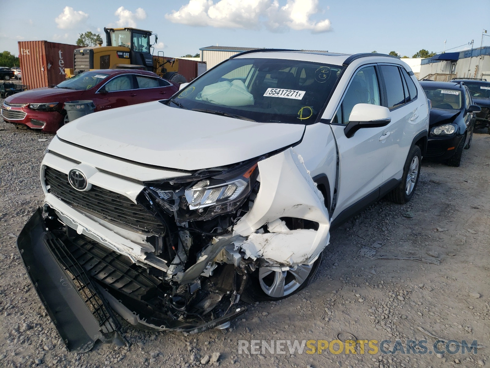 2 Photograph of a damaged car 2T3W1RFV1MW103895 TOYOTA RAV4 2021