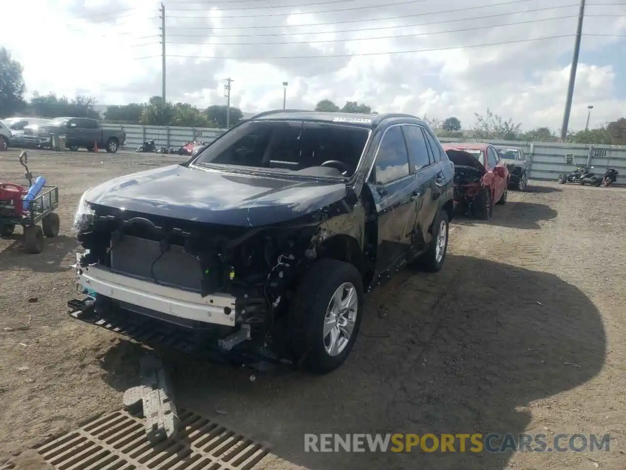 2 Photograph of a damaged car 2T3W1RFV1MW106246 TOYOTA RAV4 2021