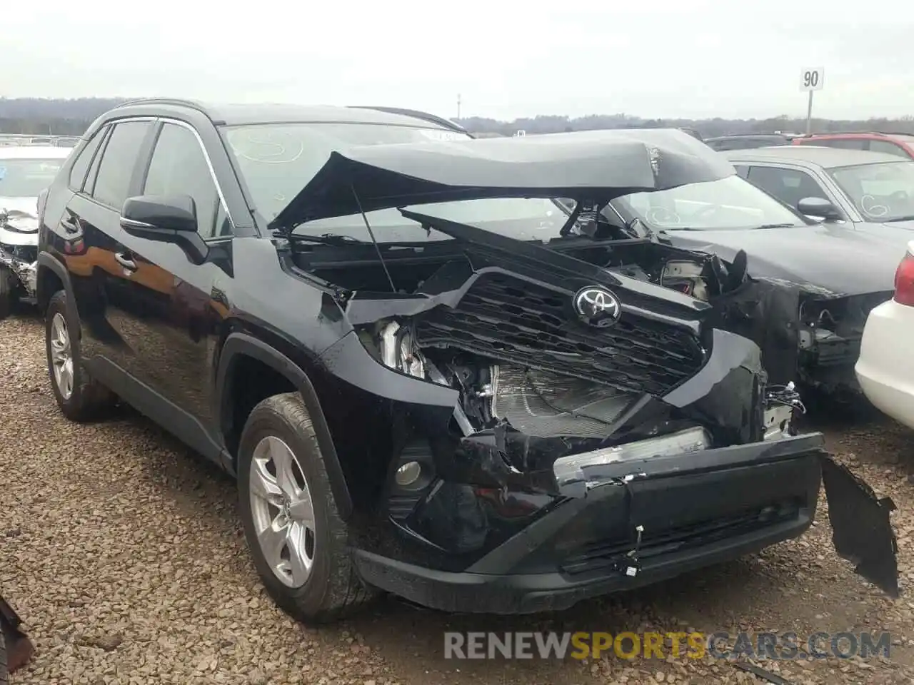 1 Photograph of a damaged car 2T3W1RFV1MW107185 TOYOTA RAV4 2021