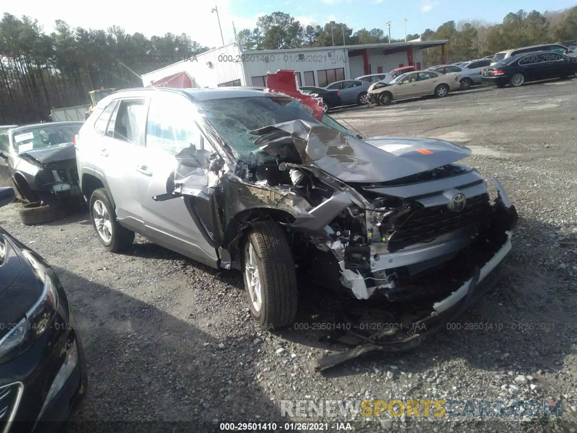 1 Photograph of a damaged car 2T3W1RFV1MW114945 TOYOTA RAV4 2021