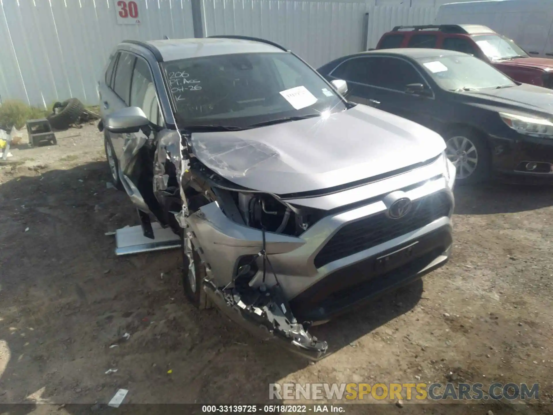 1 Photograph of a damaged car 2T3W1RFV1MW127744 TOYOTA RAV4 2021