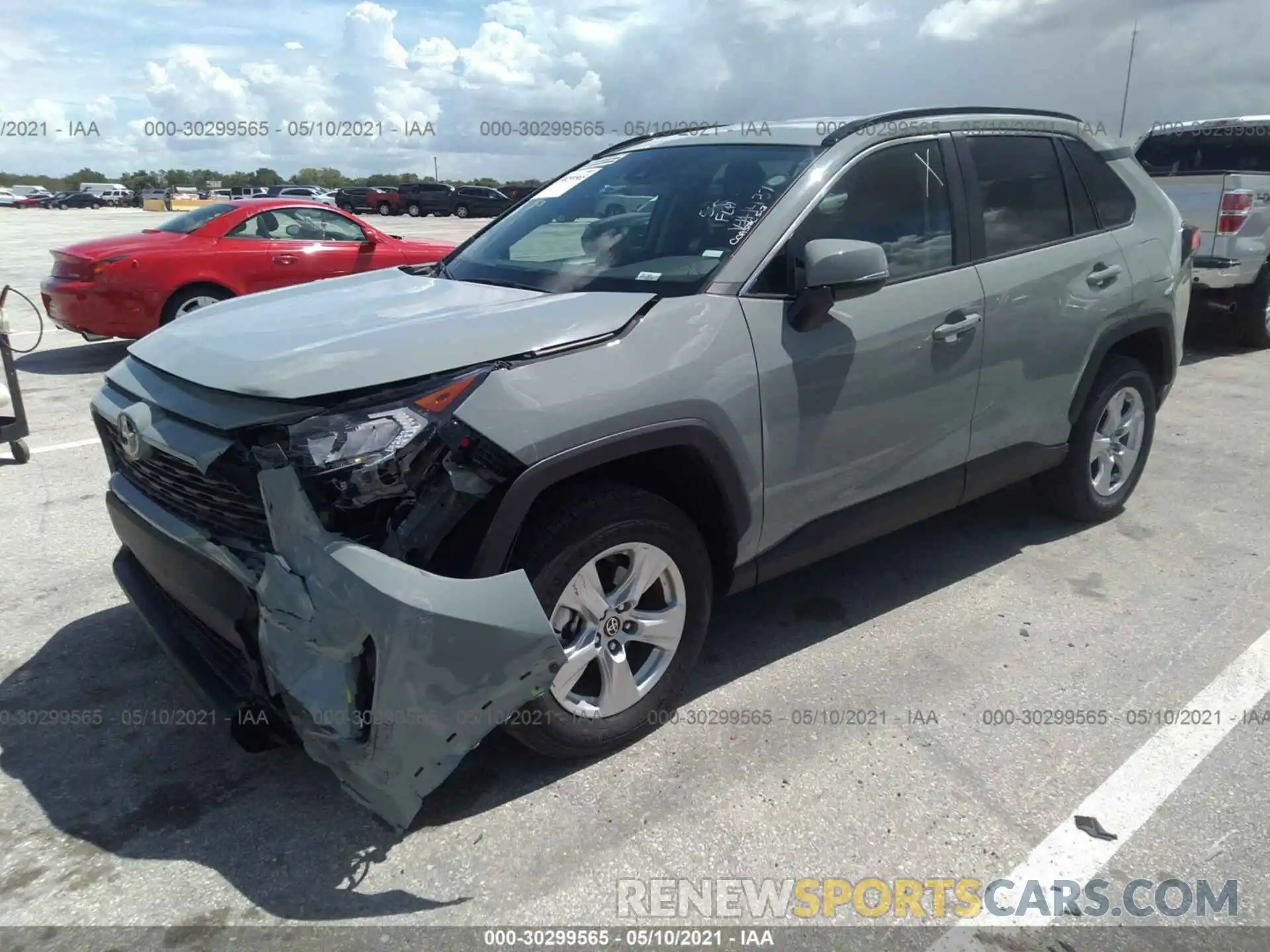 2 Photograph of a damaged car 2T3W1RFV1MW131437 TOYOTA RAV4 2021