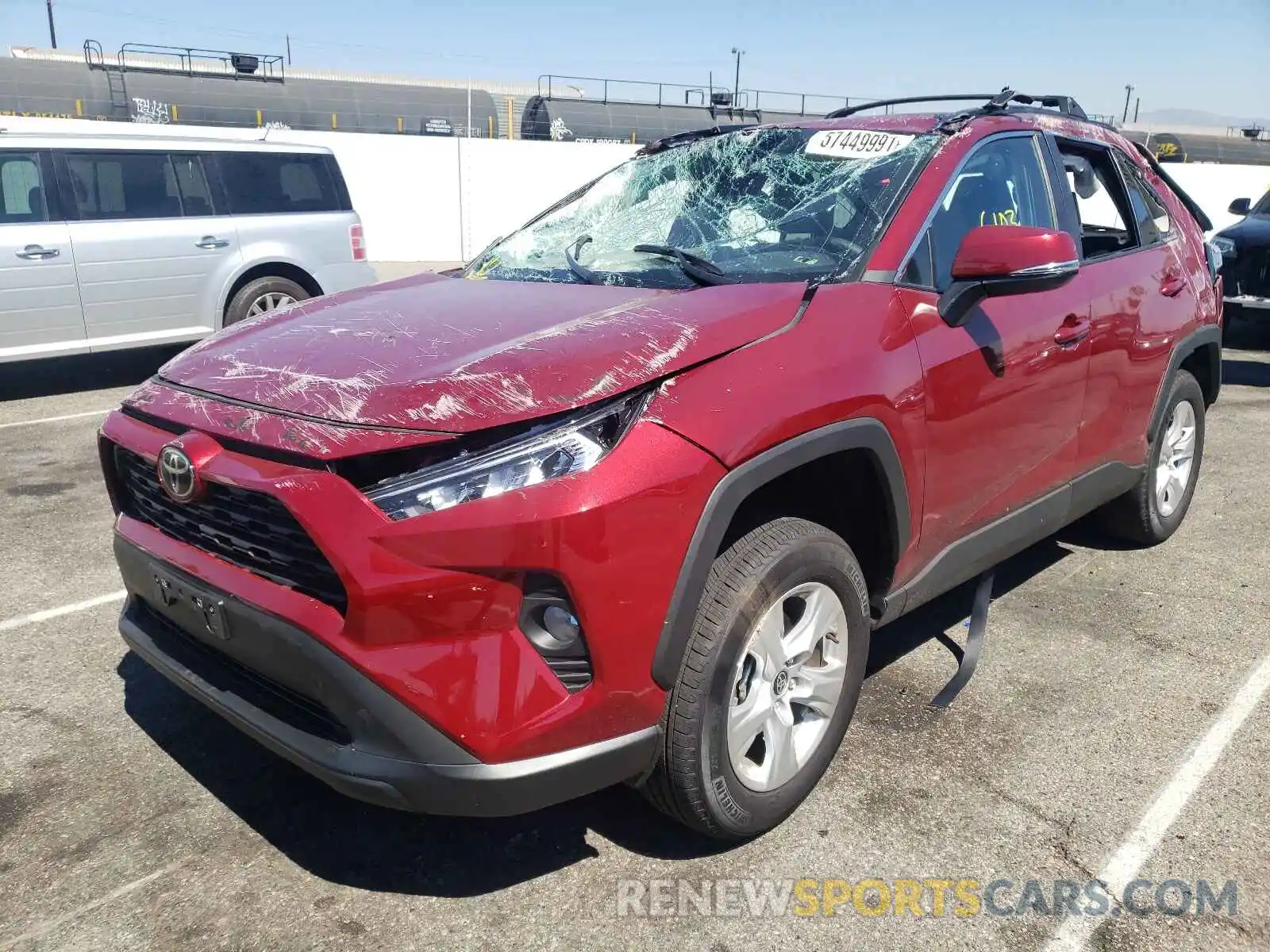 2 Photograph of a damaged car 2T3W1RFV1MW133334 TOYOTA RAV4 2021