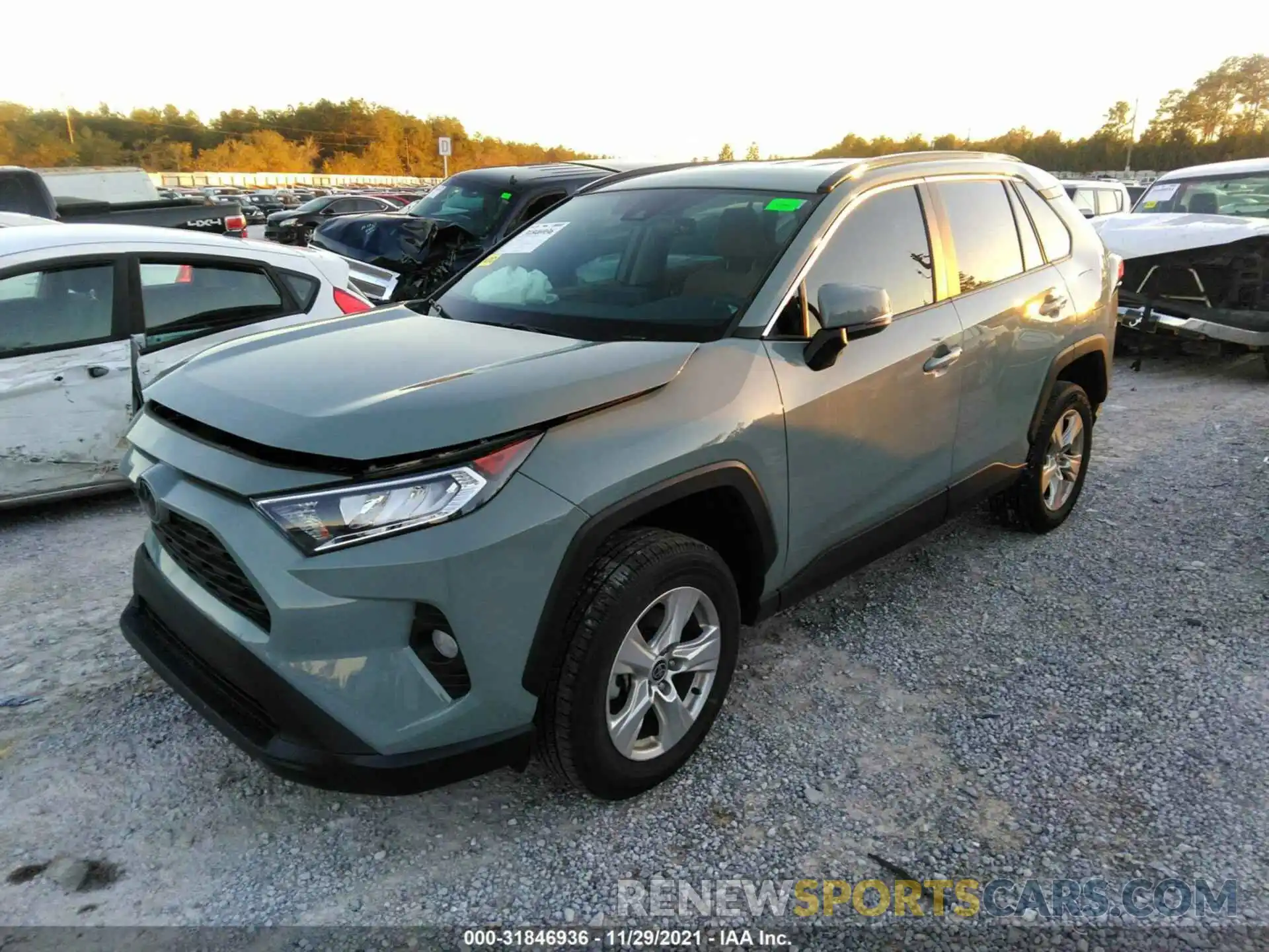 2 Photograph of a damaged car 2T3W1RFV1MW141367 TOYOTA RAV4 2021