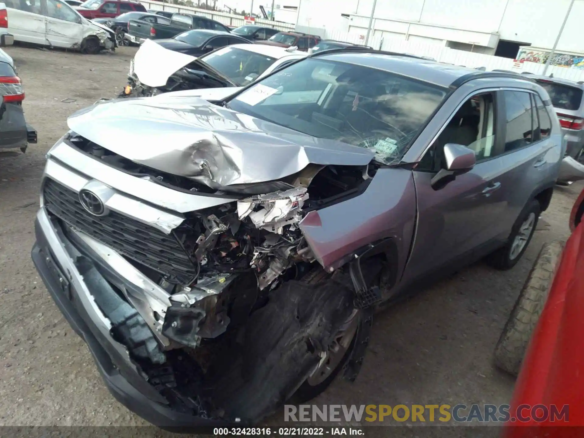 2 Photograph of a damaged car 2T3W1RFV1MW155320 TOYOTA RAV4 2021