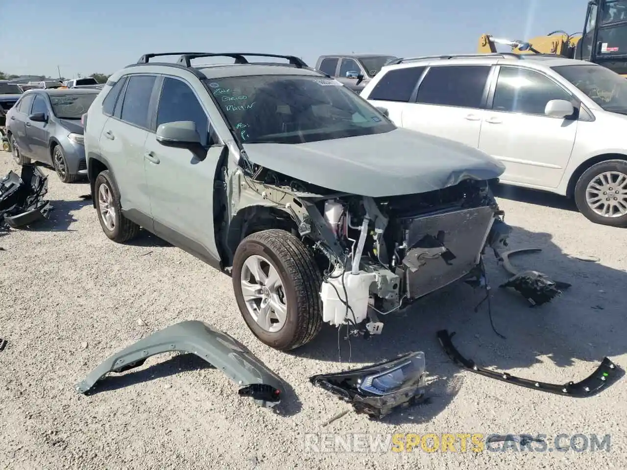 1 Photograph of a damaged car 2T3W1RFV1MW166432 TOYOTA RAV4 2021