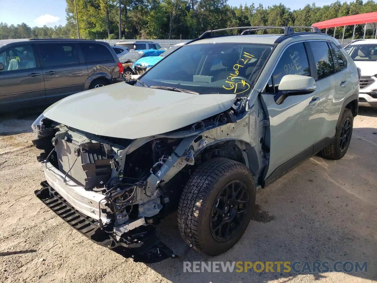 2 Photograph of a damaged car 2T3W1RFV1MW166950 TOYOTA RAV4 2021