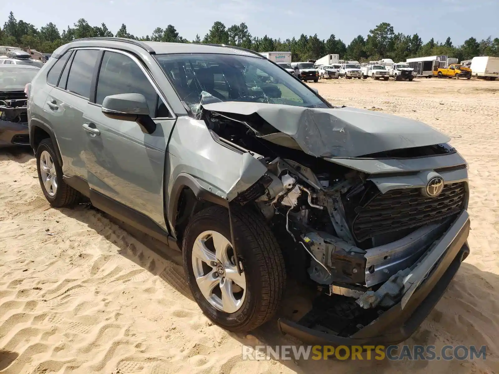 1 Photograph of a damaged car 2T3W1RFV2MC087627 TOYOTA RAV4 2021