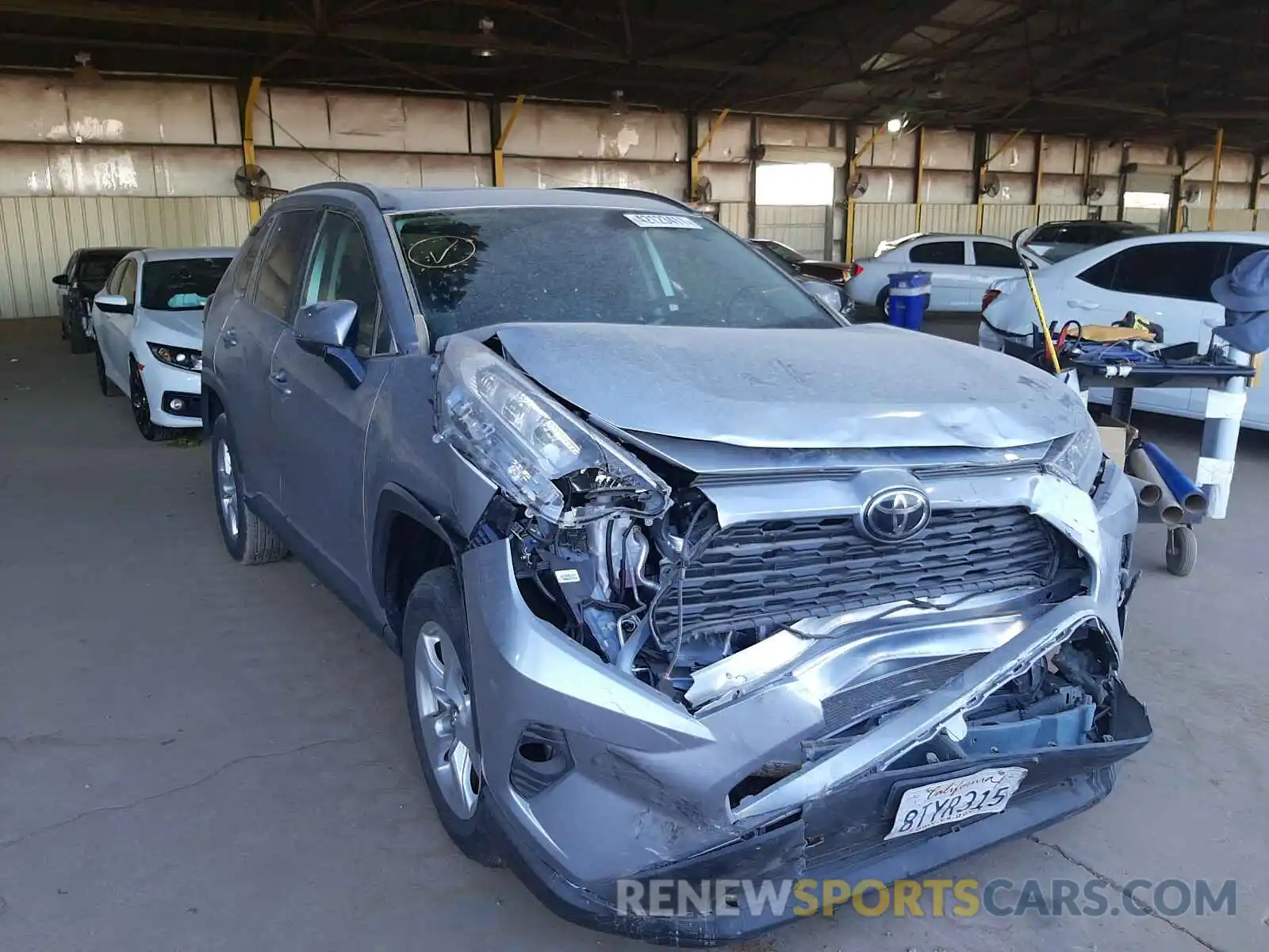 1 Photograph of a damaged car 2T3W1RFV2MC098286 TOYOTA RAV4 2021