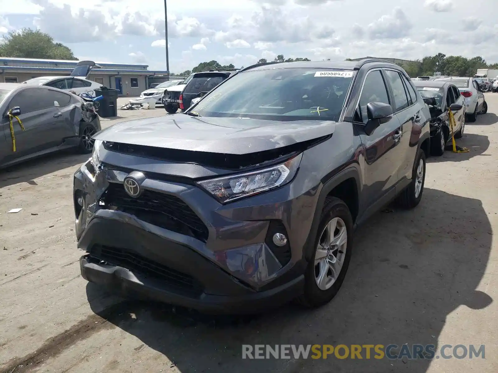 2 Photograph of a damaged car 2T3W1RFV2MC100442 TOYOTA RAV4 2021