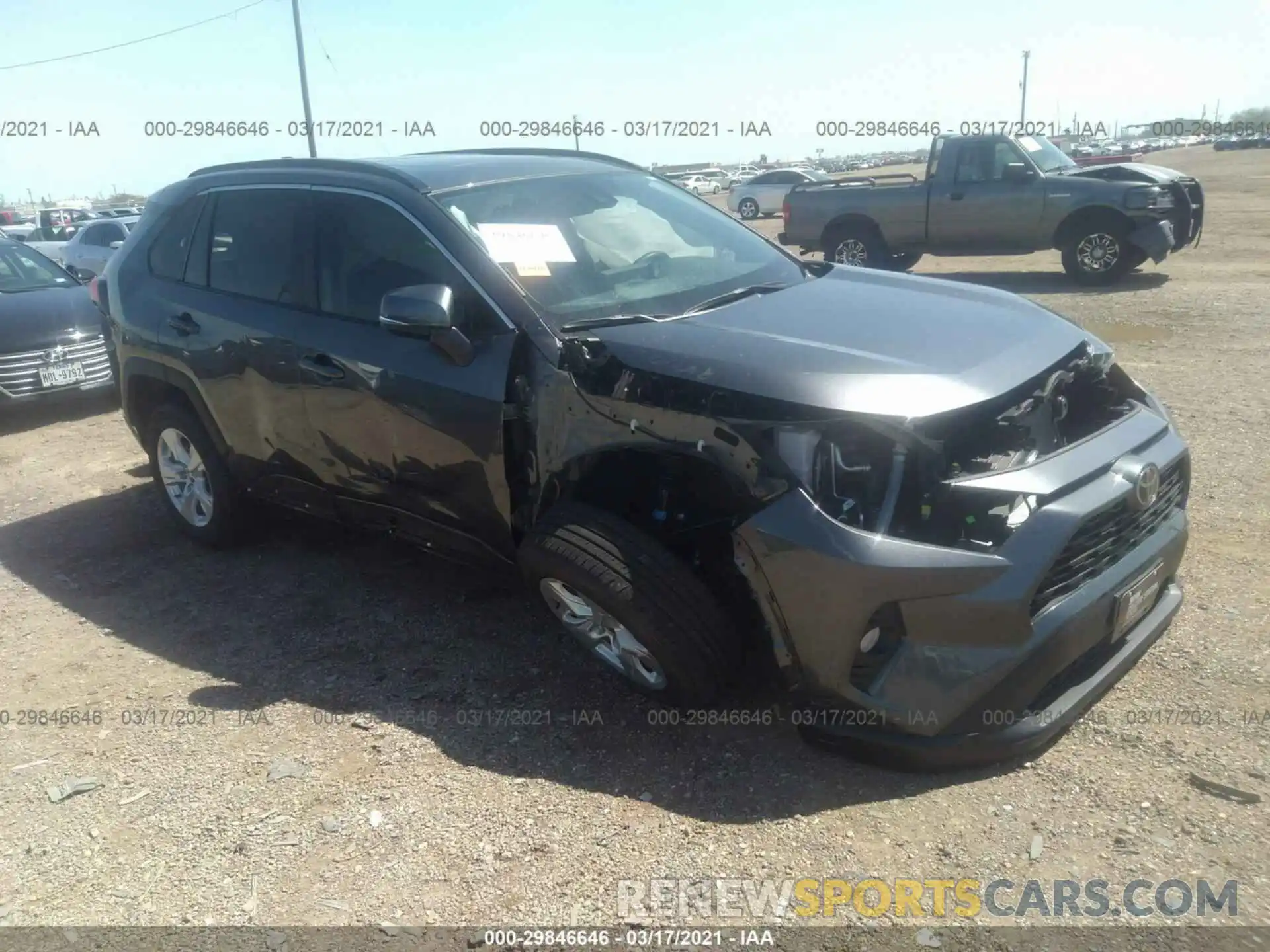 1 Photograph of a damaged car 2T3W1RFV2MC113031 TOYOTA RAV4 2021