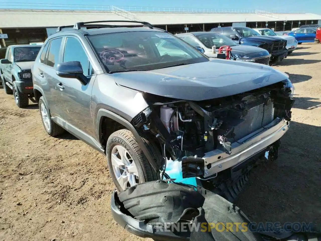 1 Photograph of a damaged car 2T3W1RFV2MC136986 TOYOTA RAV4 2021