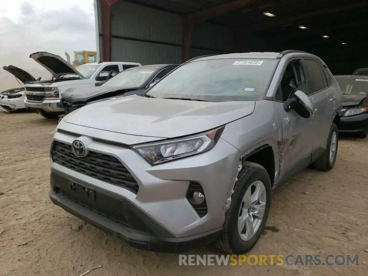 2 Photograph of a damaged car 2T3W1RFV2MC172709 TOYOTA RAV4 2021