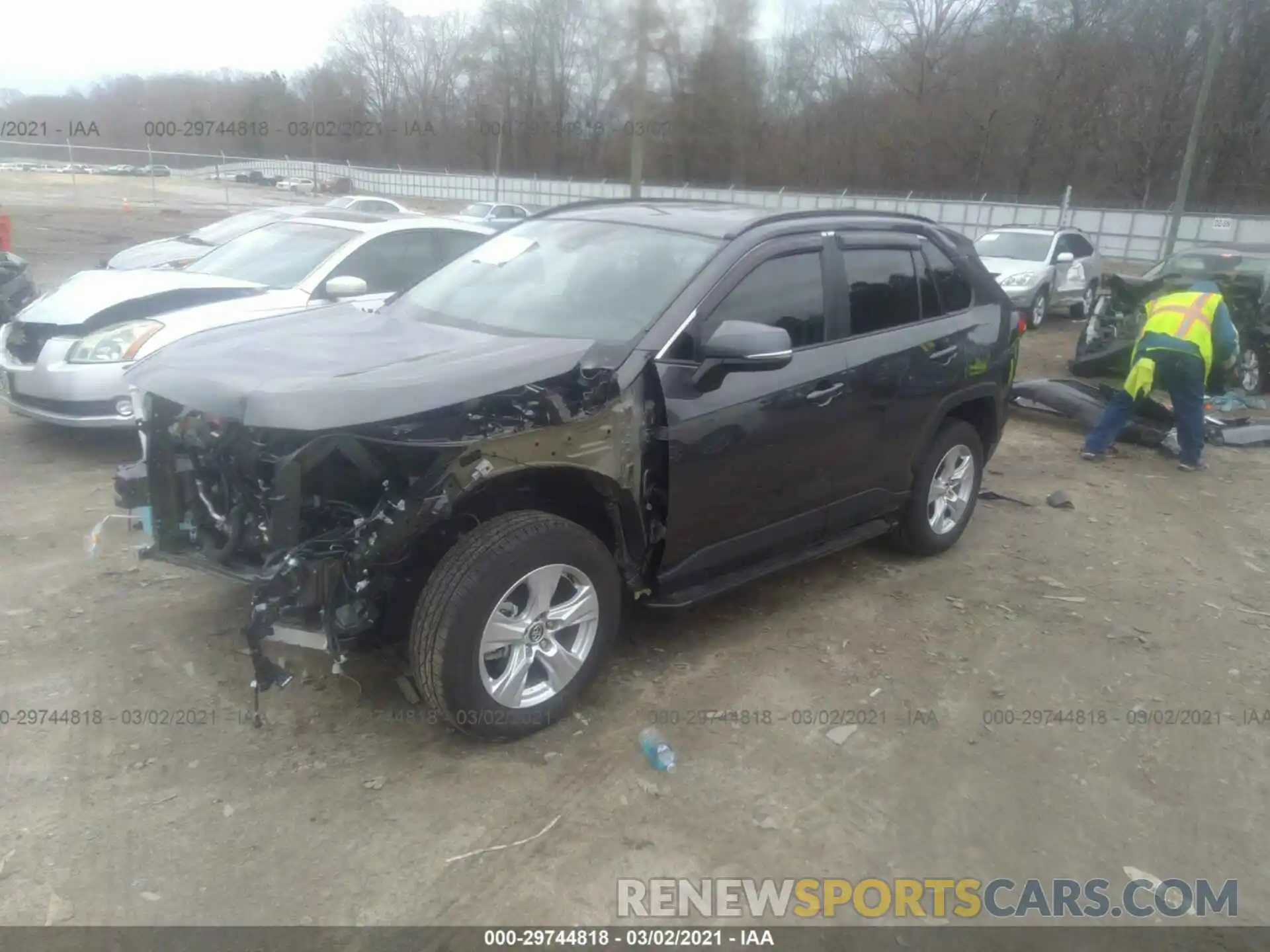 2 Photograph of a damaged car 2T3W1RFV2MW104232 TOYOTA RAV4 2021