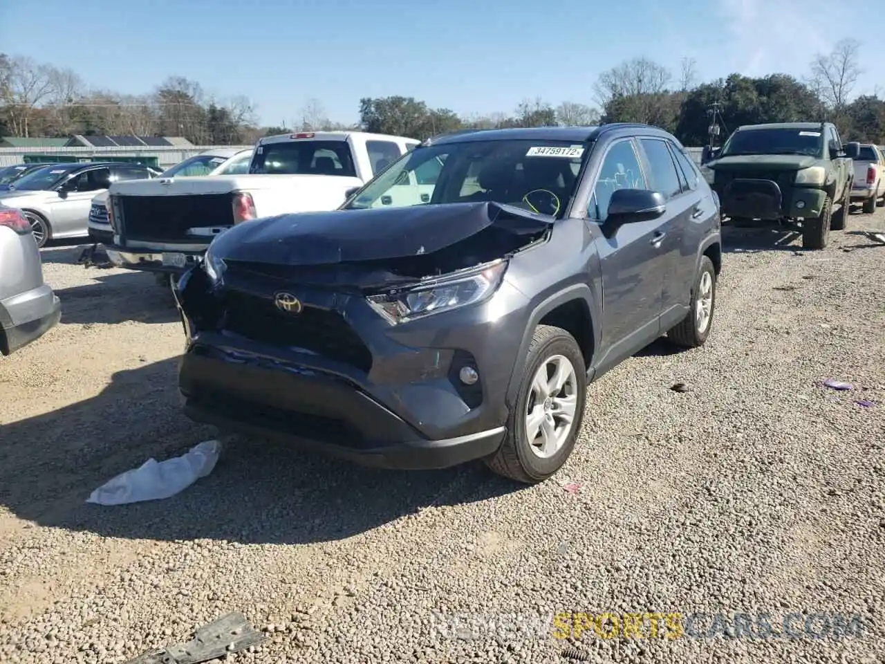 2 Photograph of a damaged car 2T3W1RFV2MW107048 TOYOTA RAV4 2021