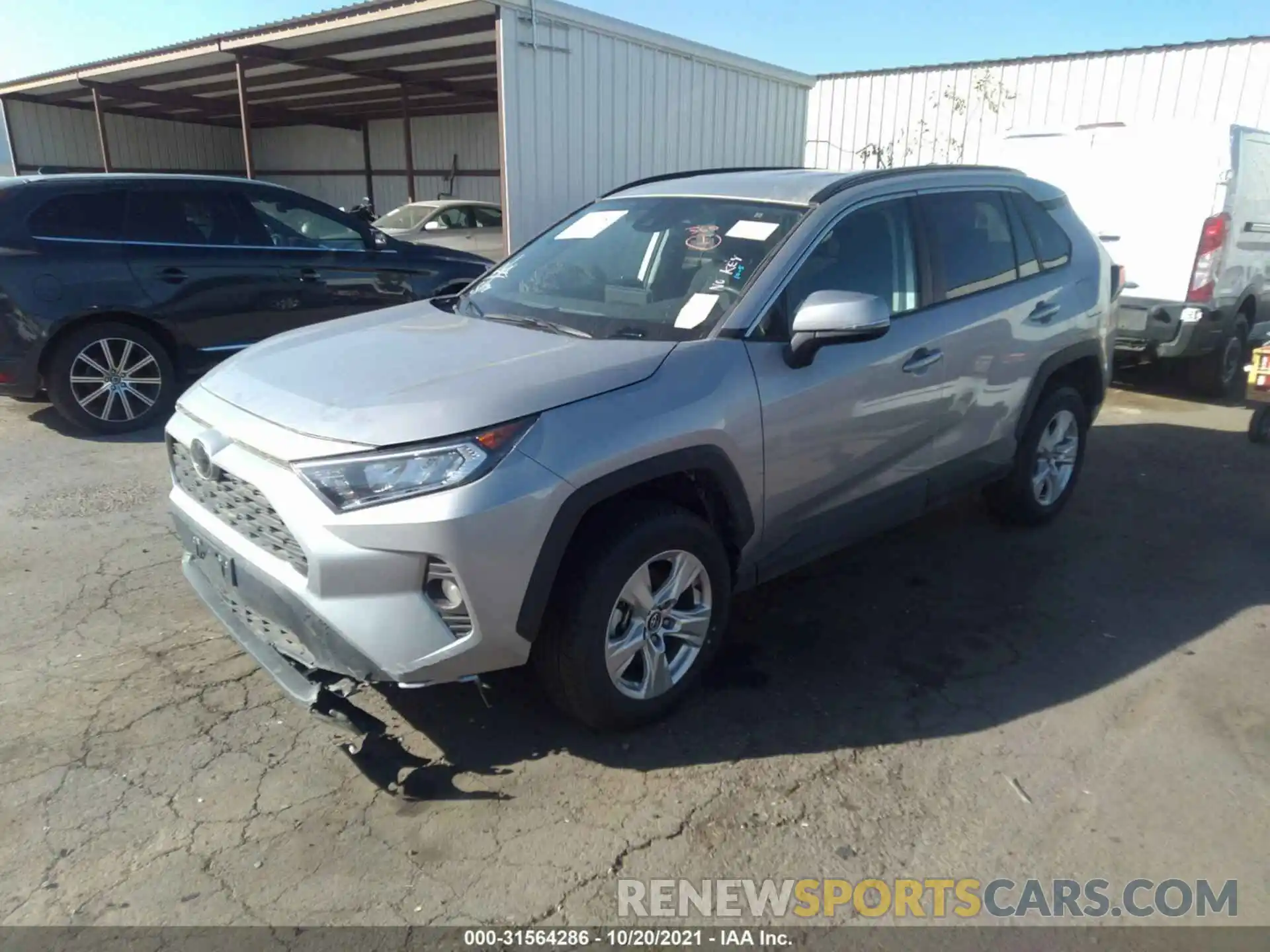 2 Photograph of a damaged car 2T3W1RFV2MW119443 TOYOTA RAV4 2021