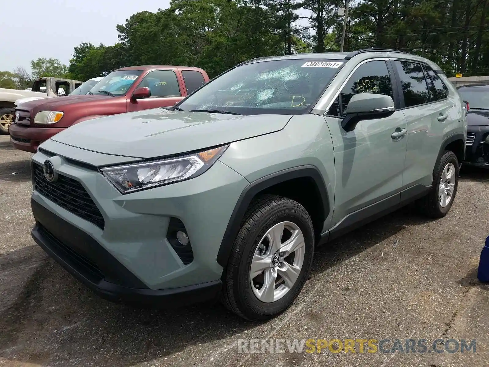 2 Photograph of a damaged car 2T3W1RFV2MW120950 TOYOTA RAV4 2021