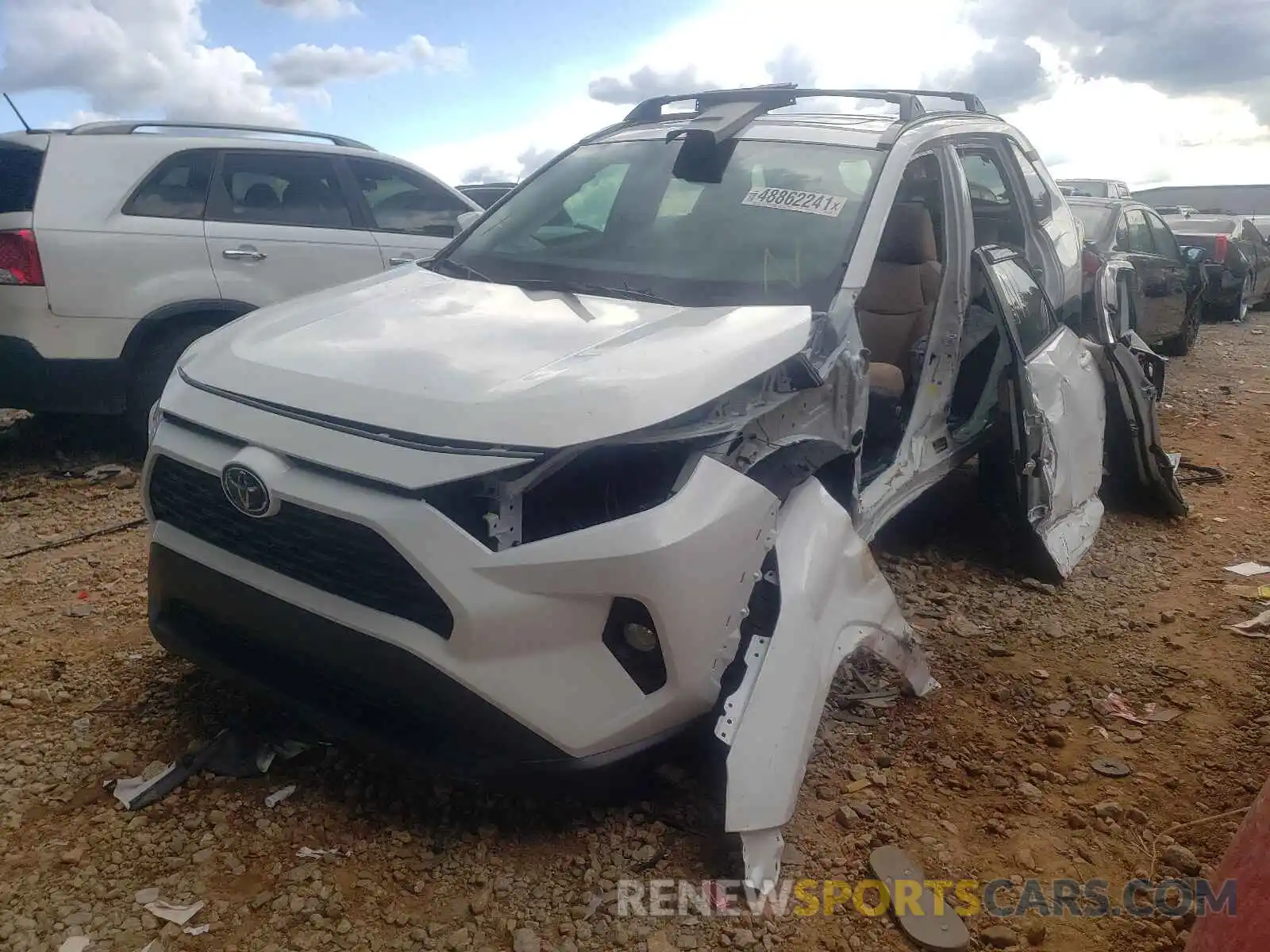 2 Photograph of a damaged car 2T3W1RFV2MW146061 TOYOTA RAV4 2021