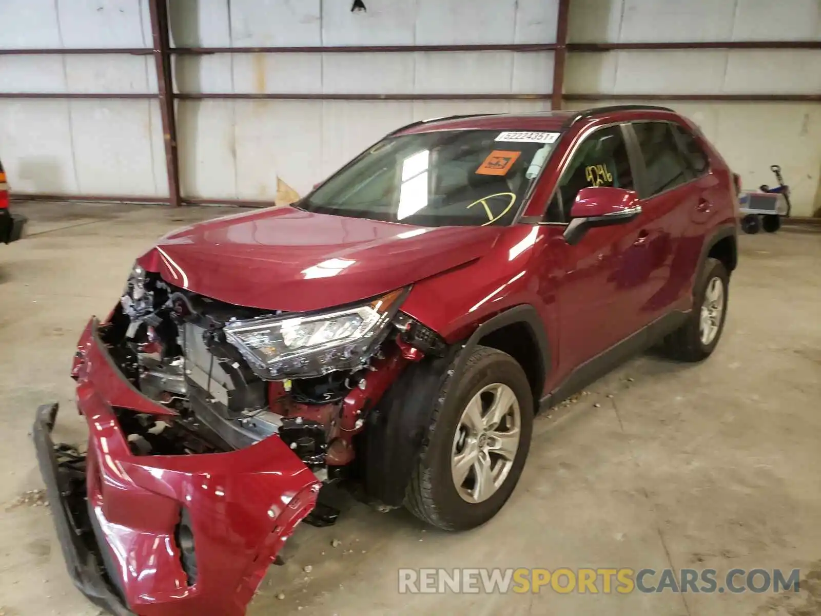 2 Photograph of a damaged car 2T3W1RFV2MW147372 TOYOTA RAV4 2021