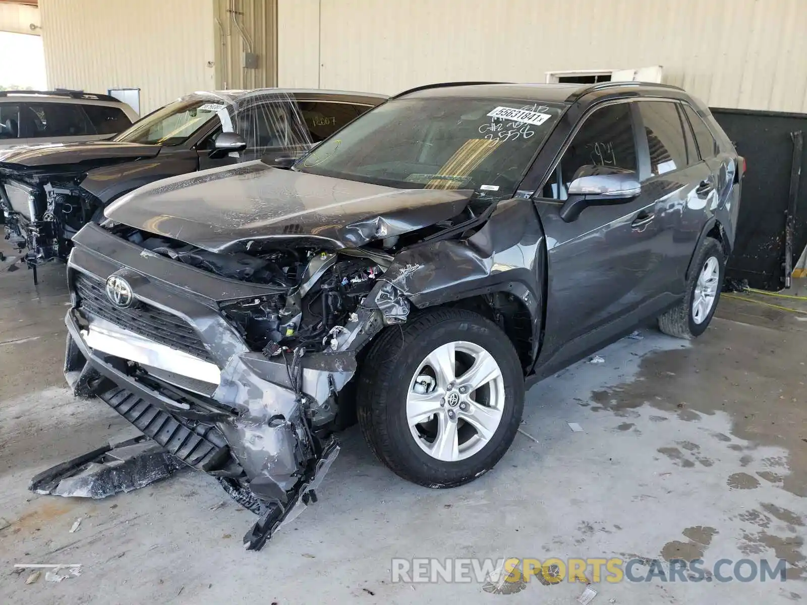 2 Photograph of a damaged car 2T3W1RFV2MW153558 TOYOTA RAV4 2021