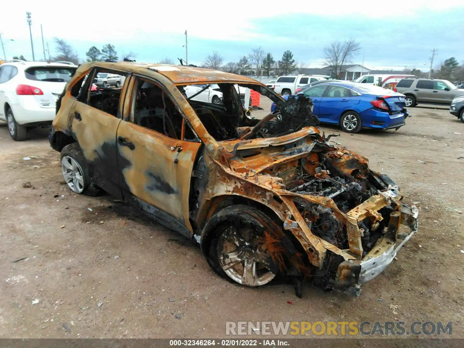 1 Photograph of a damaged car 2T3W1RFV2MW176239 TOYOTA RAV4 2021