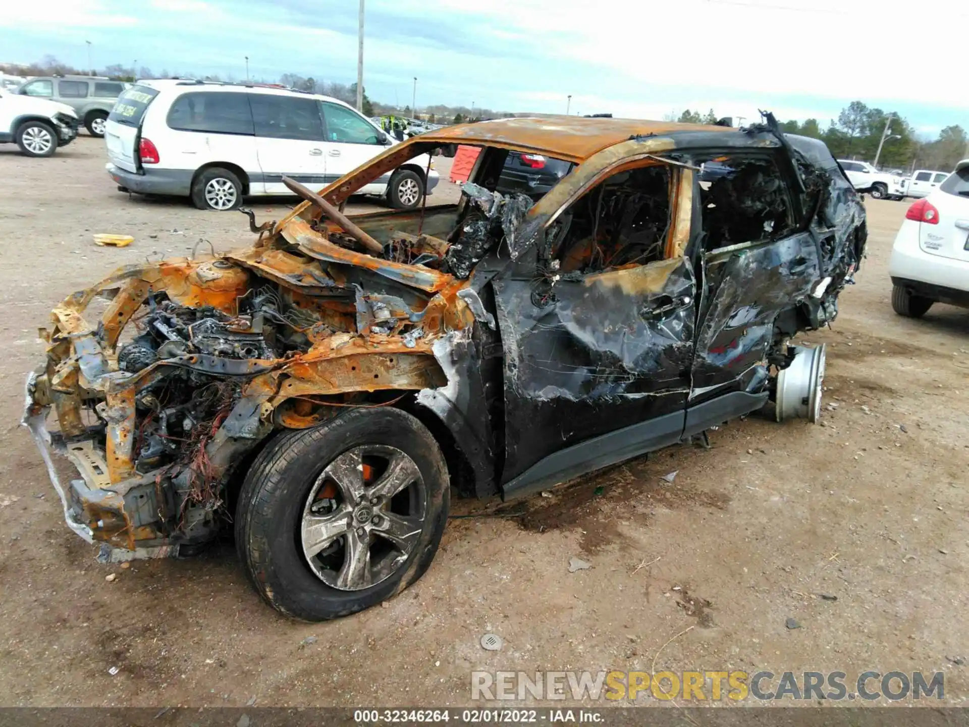 2 Photograph of a damaged car 2T3W1RFV2MW176239 TOYOTA RAV4 2021