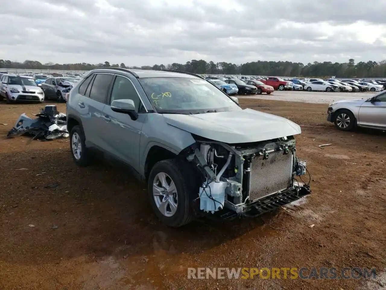 1 Photograph of a damaged car 2T3W1RFV3MC086549 TOYOTA RAV4 2021