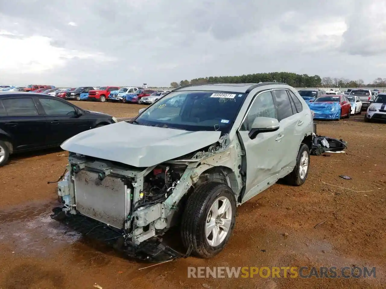 2 Photograph of a damaged car 2T3W1RFV3MC086549 TOYOTA RAV4 2021