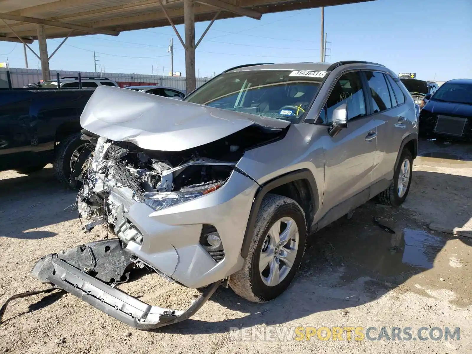 2 Photograph of a damaged car 2T3W1RFV3MC087247 TOYOTA RAV4 2021