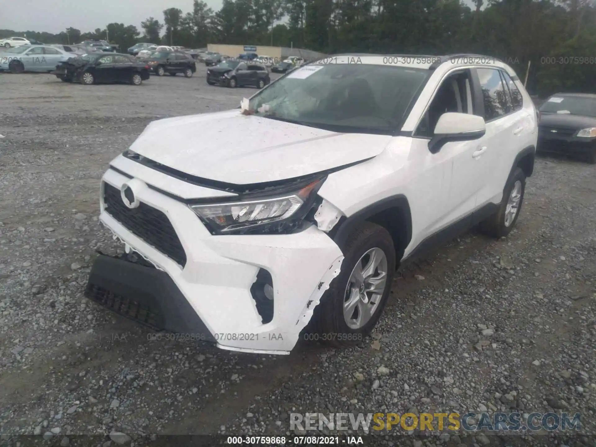 2 Photograph of a damaged car 2T3W1RFV3MC088267 TOYOTA RAV4 2021