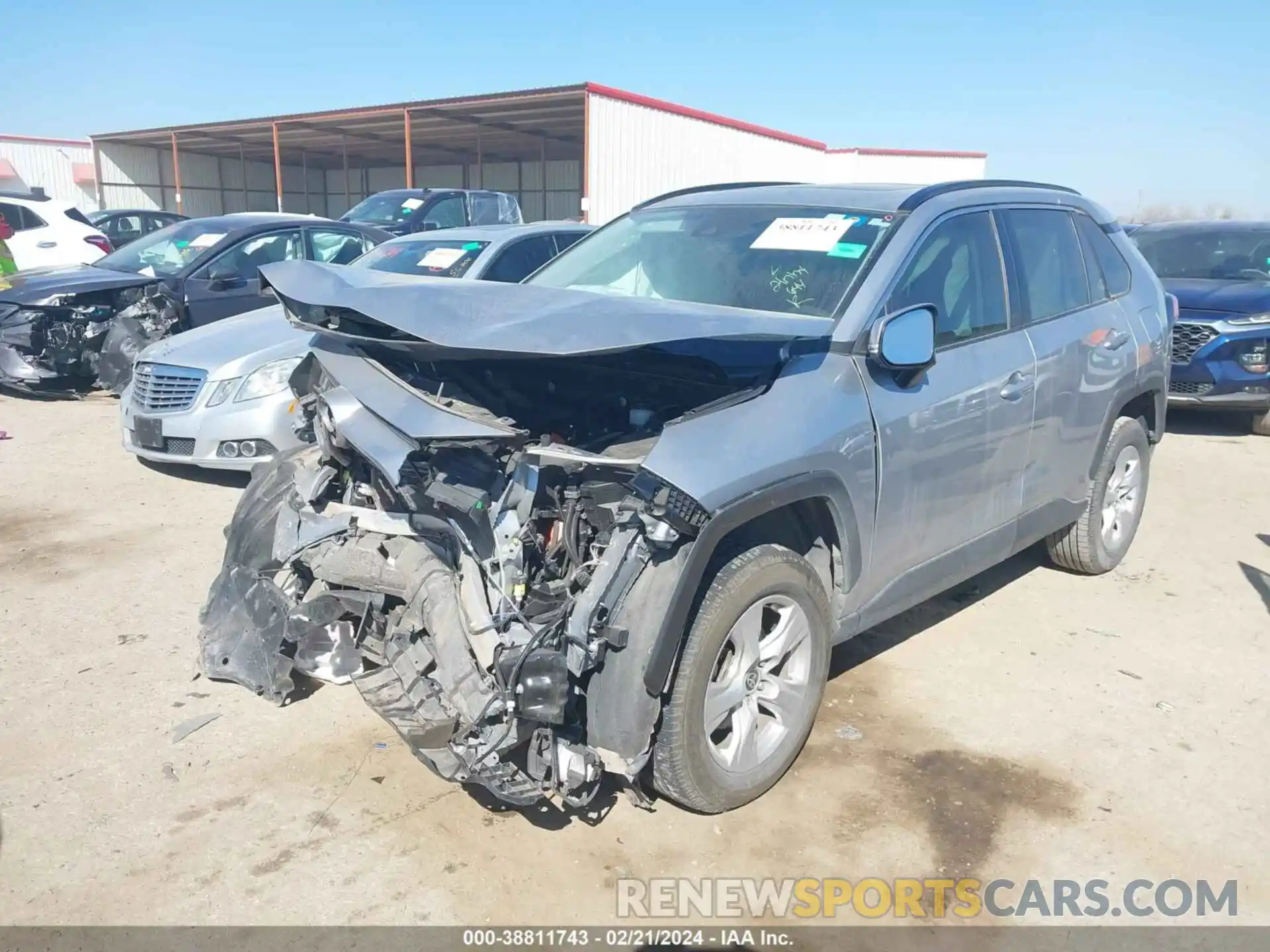 2 Photograph of a damaged car 2T3W1RFV3MC109456 TOYOTA RAV4 2021