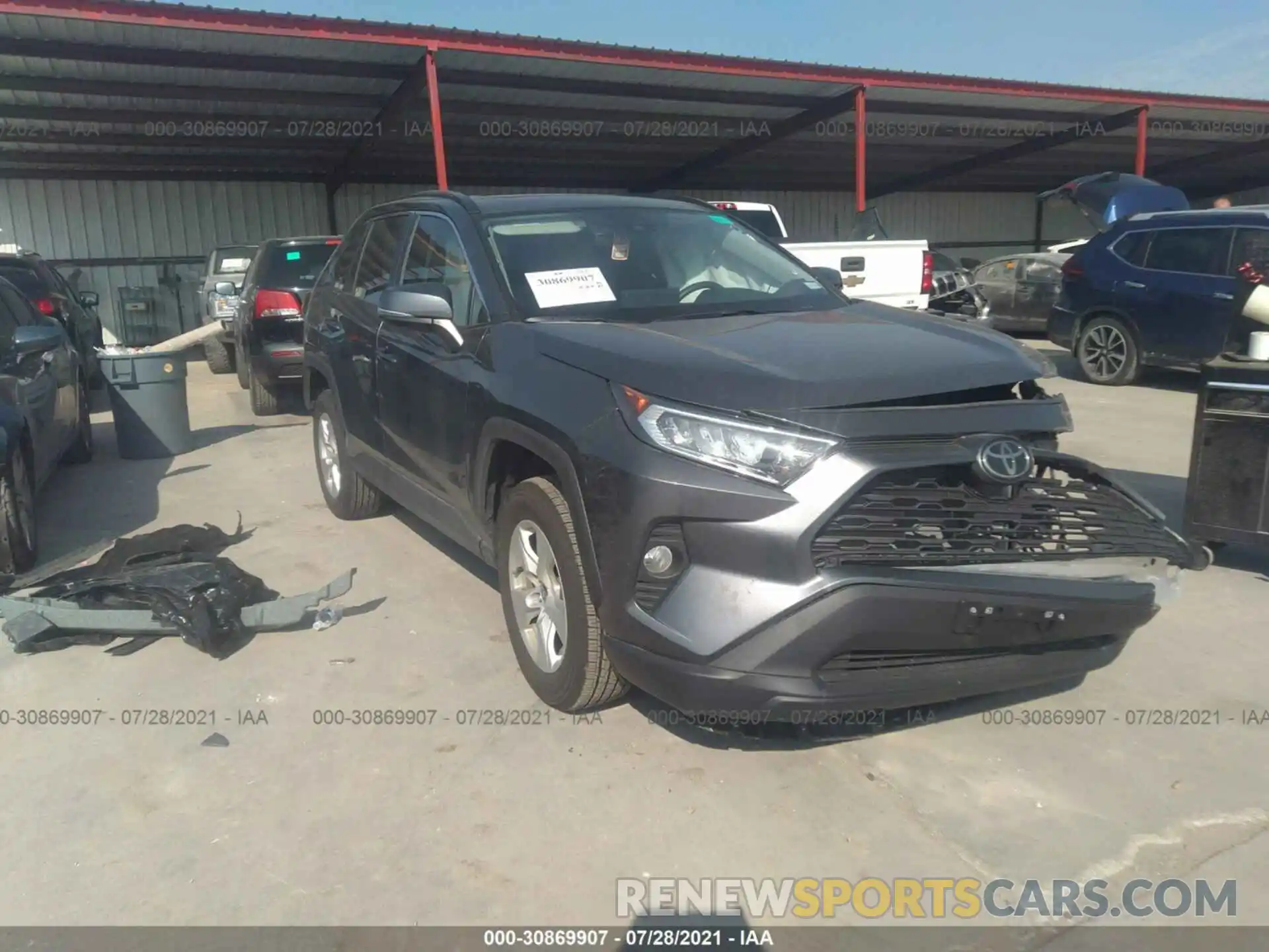 1 Photograph of a damaged car 2T3W1RFV3MC137399 TOYOTA RAV4 2021