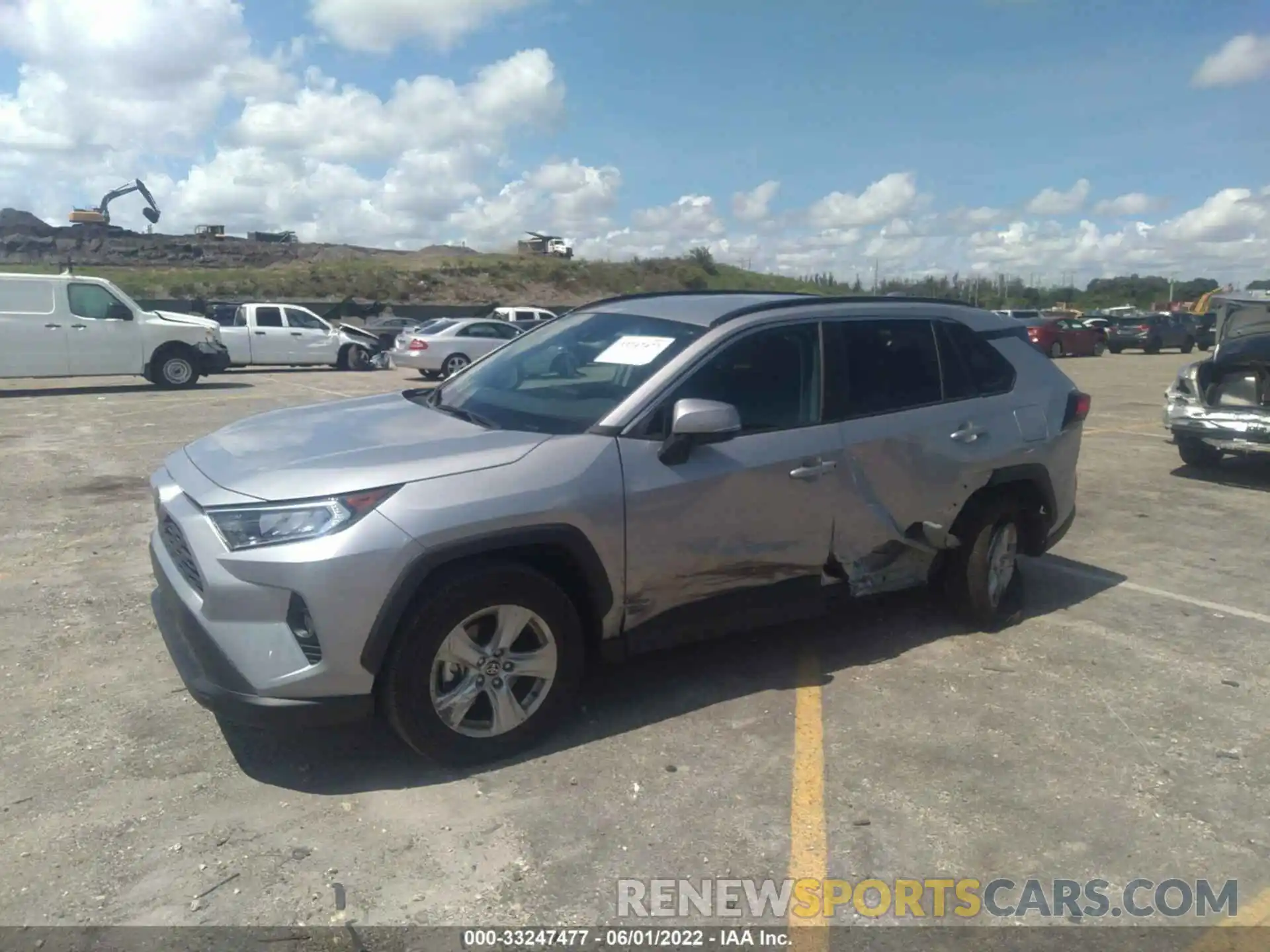 2 Photograph of a damaged car 2T3W1RFV3MC139704 TOYOTA RAV4 2021