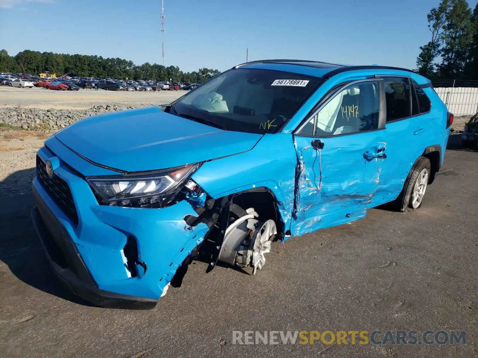 2 Photograph of a damaged car 2T3W1RFV3MW111304 TOYOTA RAV4 2021