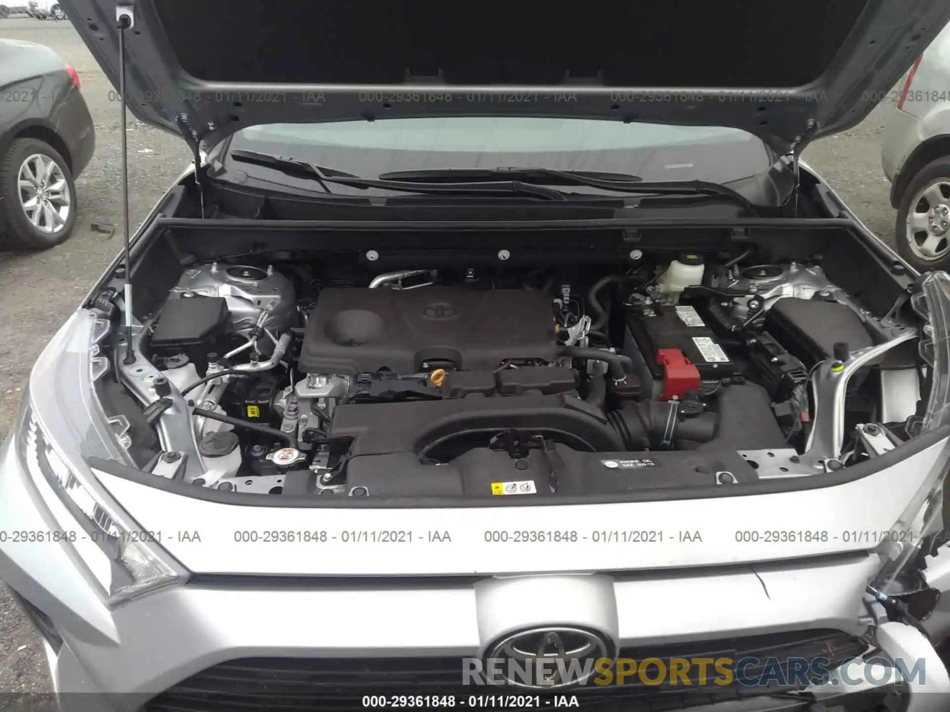 10 Фотография поврежденного автомобиля 2T3W1RFV3MW116776 TOYOTA RAV4 2021