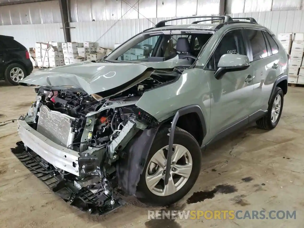 2 Photograph of a damaged car 2T3W1RFV3MW118799 TOYOTA RAV4 2021