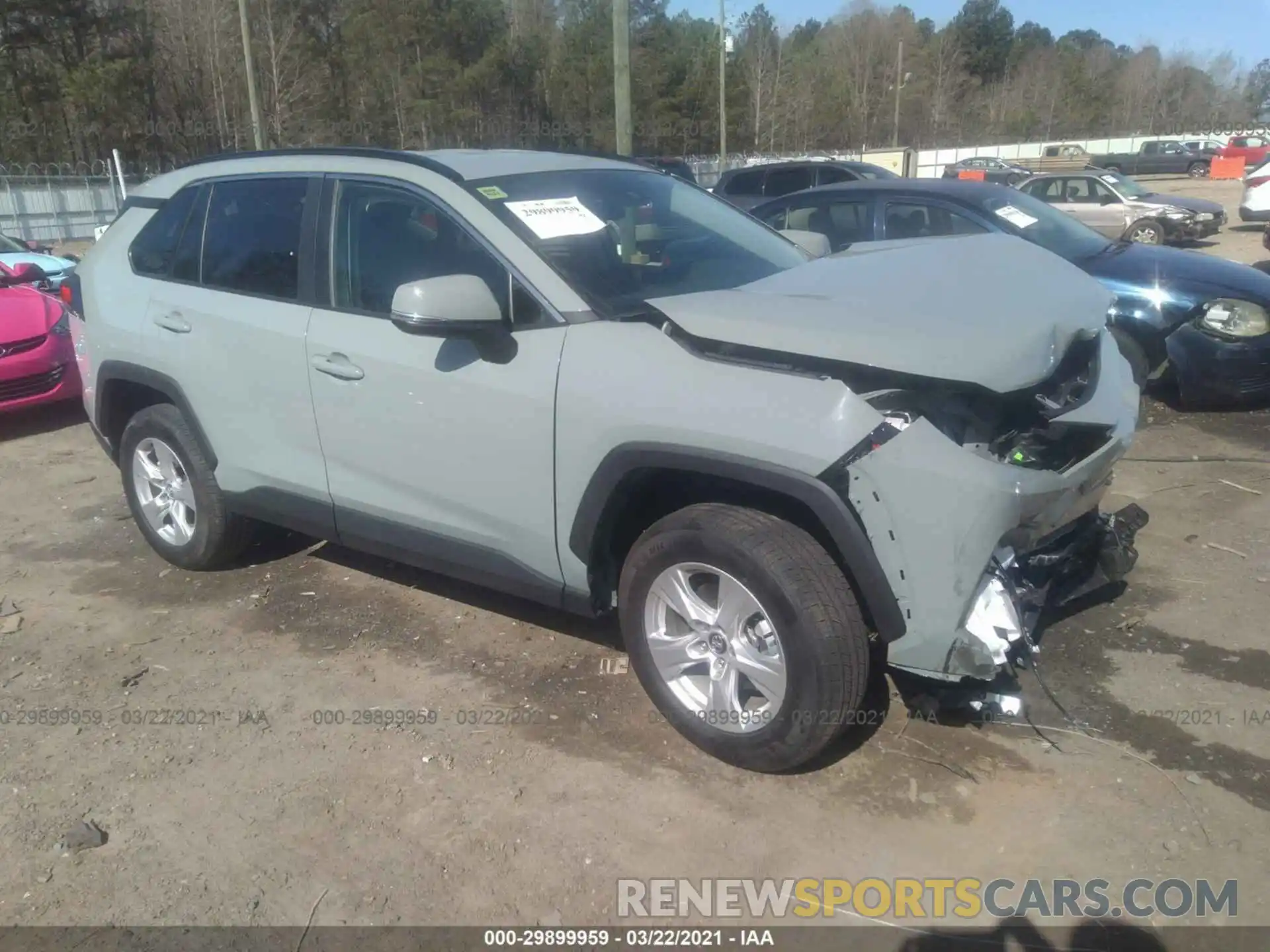 1 Photograph of a damaged car 2T3W1RFV3MW123940 TOYOTA RAV4 2021