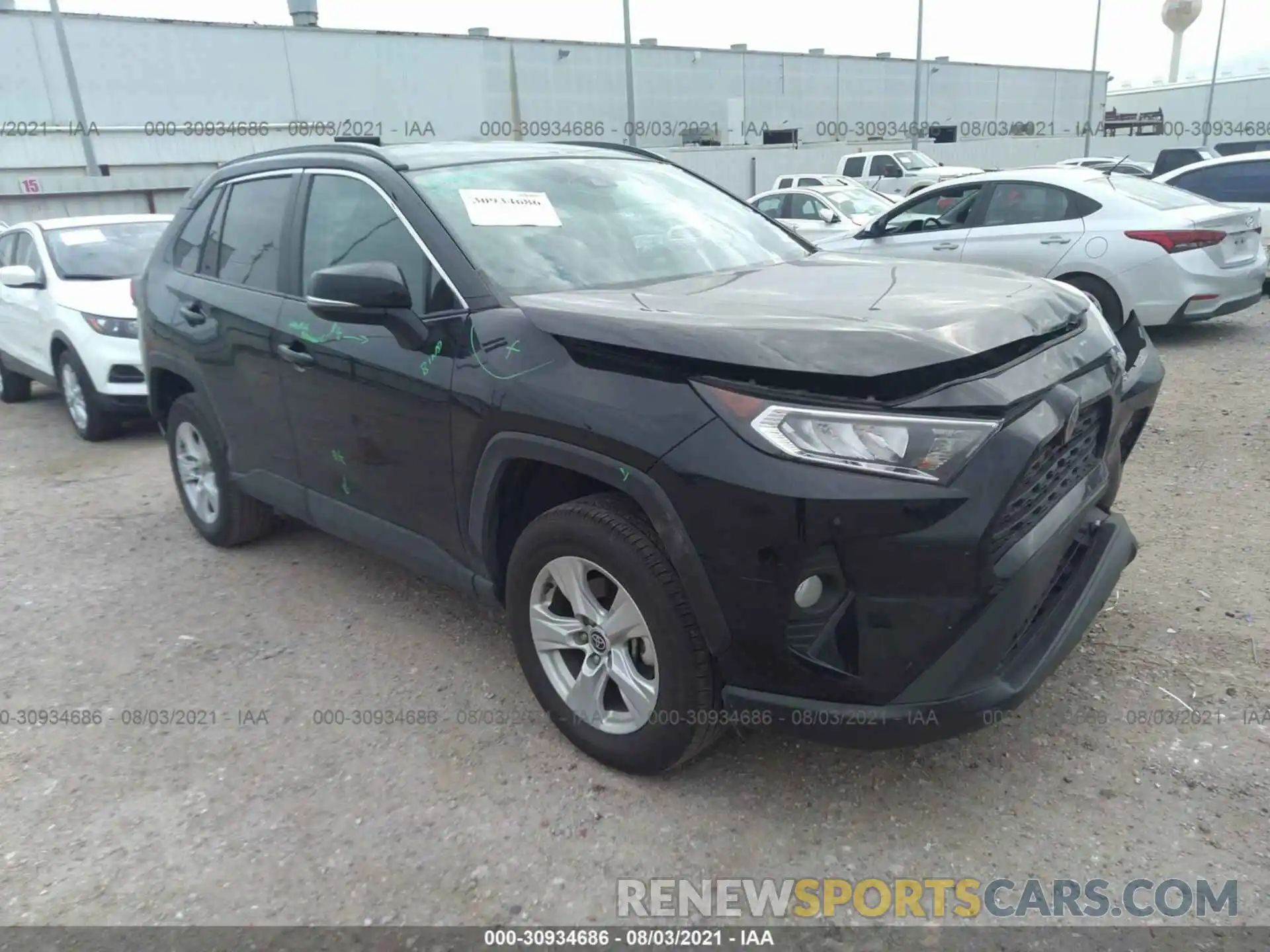 1 Фотография поврежденного автомобиля 2T3W1RFV3MW127762 TOYOTA RAV4 2021